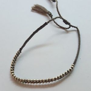 Very small zipper bracelet